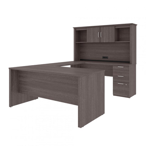 U or L-Shaped Desk with Hutch