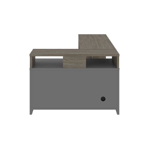 56W L-Shaped Desk