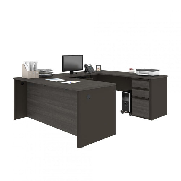 72W U-Shaped Executive Desk with Pedestal