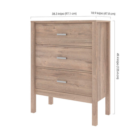 39W Dresser with 3 Drawers