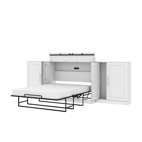 Full Cabinet Bed with Mattress and two 36″ Storage Units