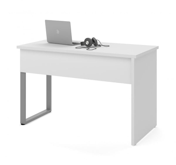 48W Small Table Desk with U-Shaped Metal Leg