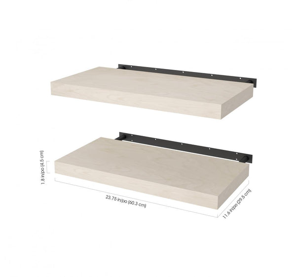 Set of 24W x 12D Floating Shelves