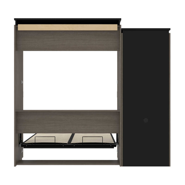 Queen Murphy Bed with Storage Cabinet and Fold-Out Desk (97W)