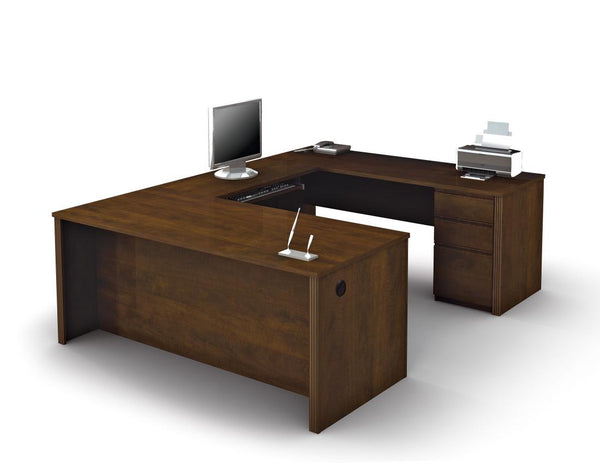 72W U-Shaped Executive Desk with Pedestal