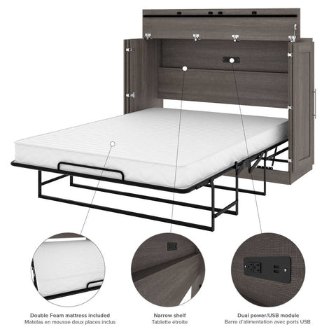 61W Full Cabinet Bed with Mattress