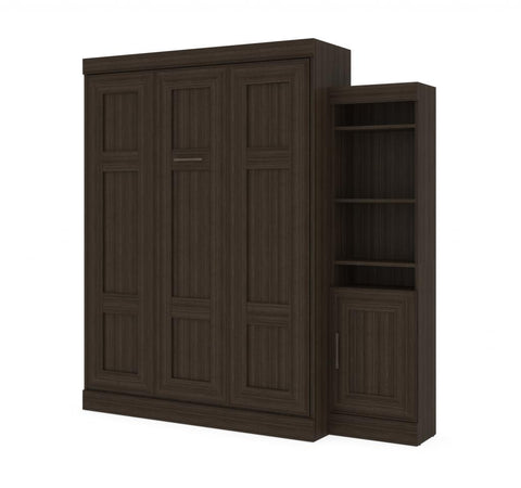 Queen Murphy Bed with Storage Cabinet (87W)