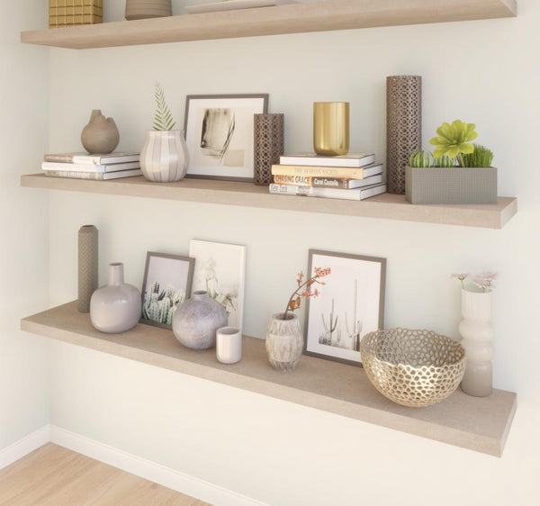 Set of 72W x 12D Floating Shelves