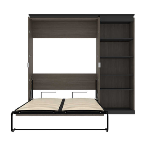 Full Murphy Bed with Shelves (91W)