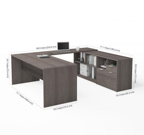 72W U-Shaped Executive Desk