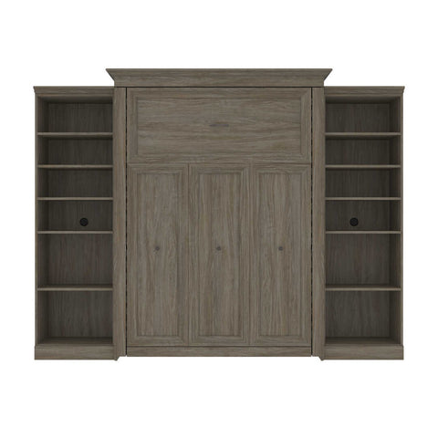 Queen Murphy Bed with Bookshelves (115W)