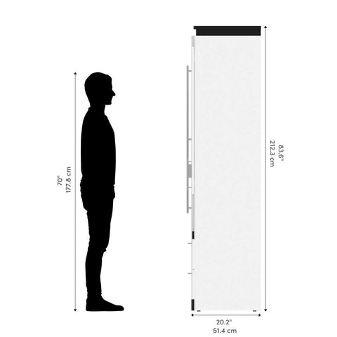 Full Murphy Bed with Multifunctional Storage (119W)