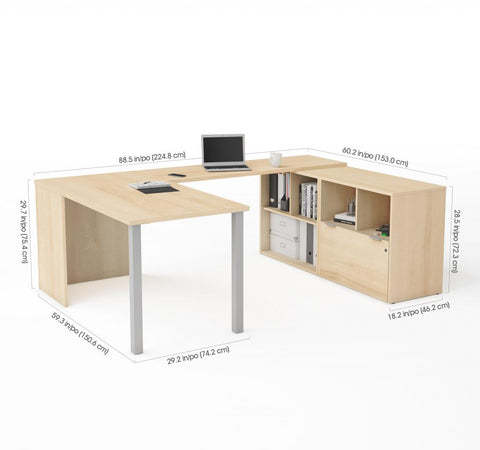 61W U-Shaped Executive Desk