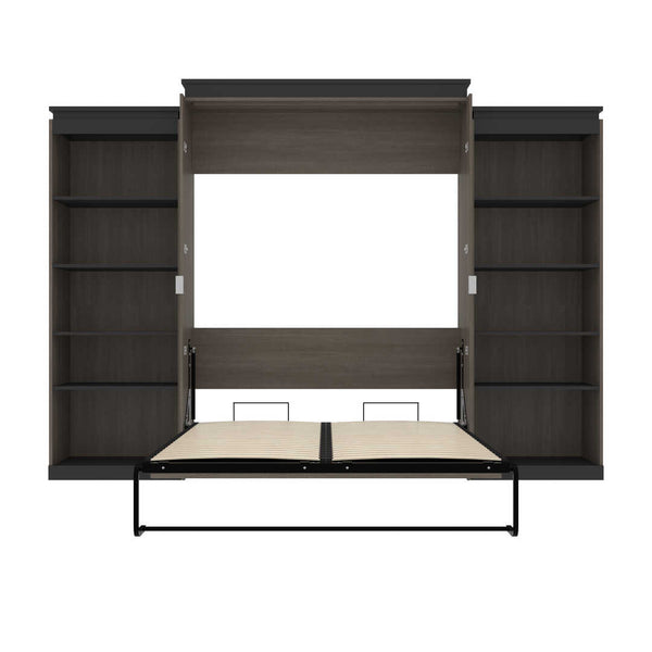 Queen Murphy Bed with Shelves (126W)