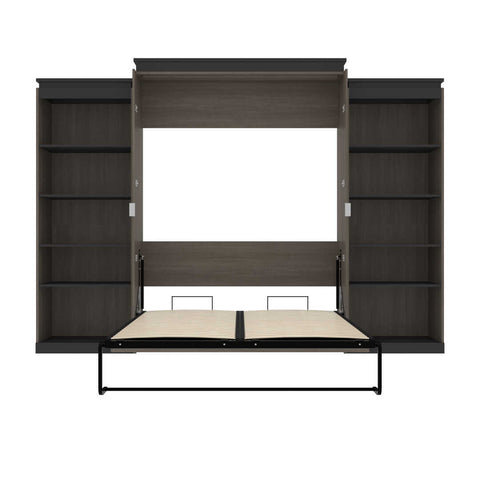 Queen Murphy Bed with Shelves (126W)