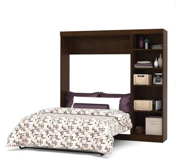 Full Murphy Bed with Shelving Unit (84W)