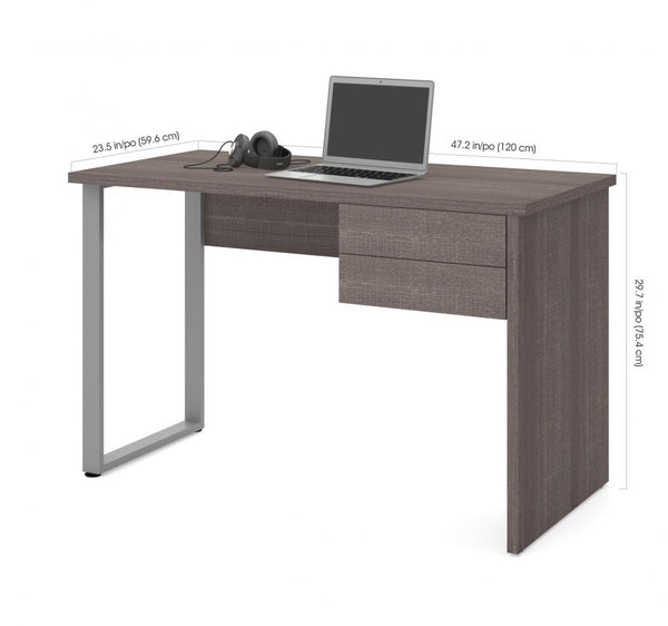 48W Small Table Desk with U-Shaped Metal Leg