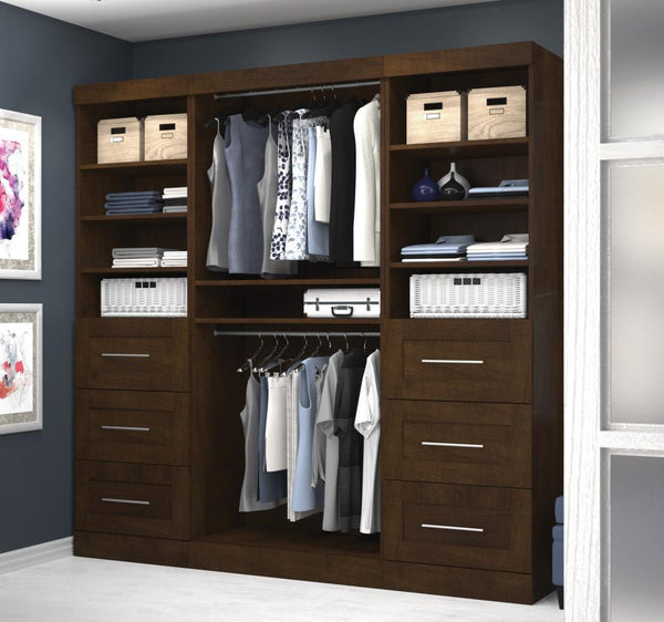 86W Closet Organization System with Drawers