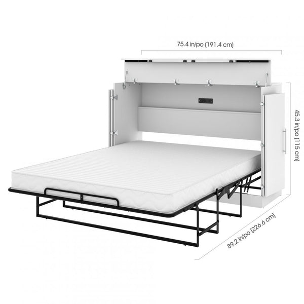 67W Queen Cabinet Bed with Mattress