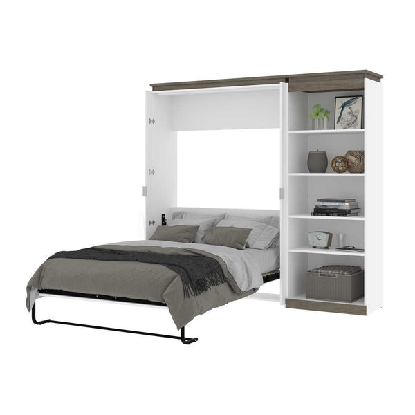 Full Murphy Bed with Shelves (91W)