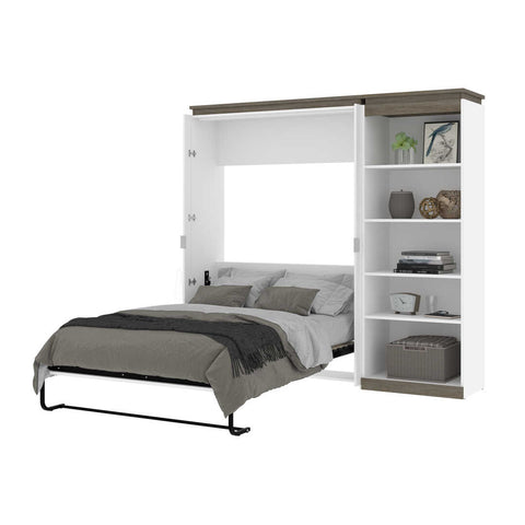 Full Murphy Bed with Shelves (91W)