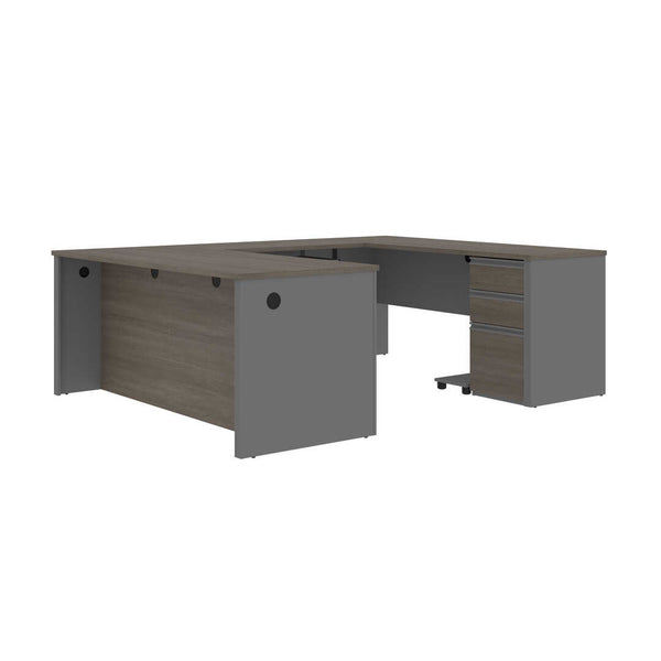 72W U-Shaped Executive Desk with Pedestal