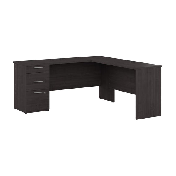 65W L Shaped Desk with Drawers