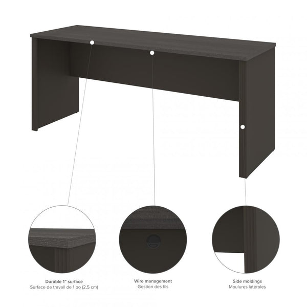 Modern L-Shaped Office Desk with Two Pedestals and Hutch