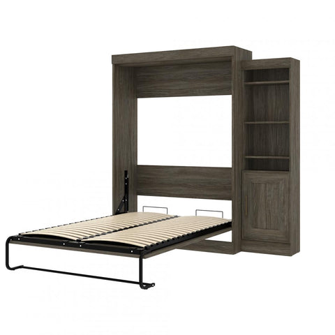 Full Murphy Bed with Storage Cabinet (81W)