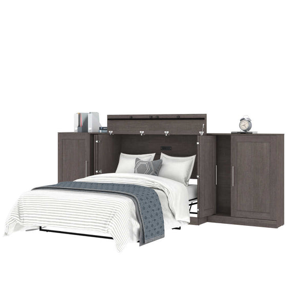 Full Cabinet Bed with Mattress and two 36″ Storage Units