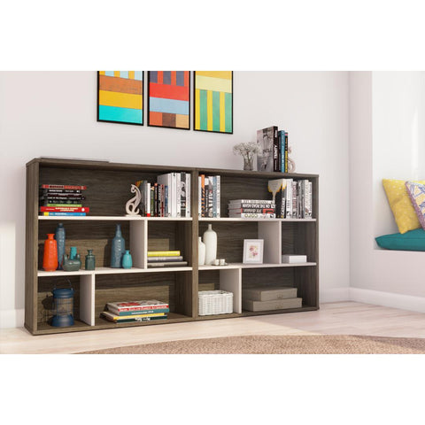 2-Piece Set including Two Asymmetrical Shelving Units