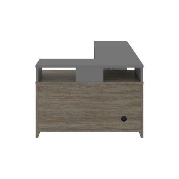 56W L-Shaped Desk