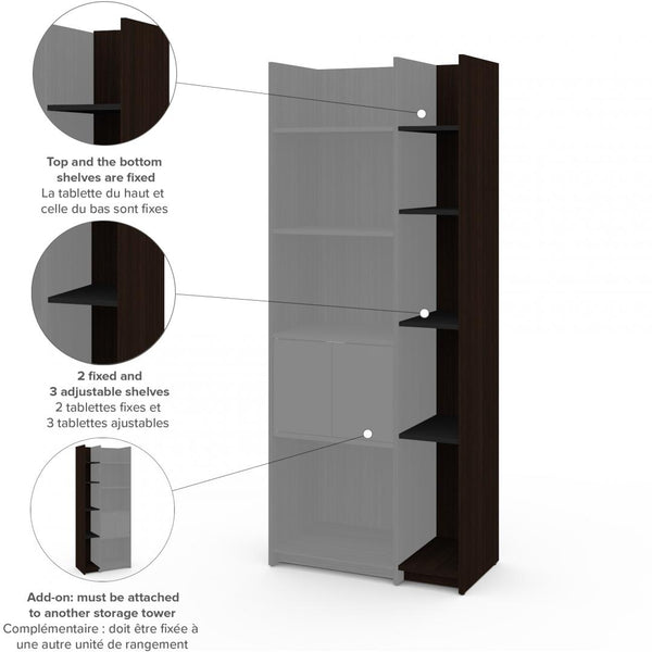 9.5“ Add-on narrow shelving unit