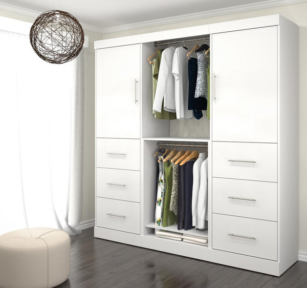 80” Closet Organizer with Drawers and Doors