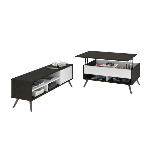 2-Piece set including a lift-top coffee table and a TV stand