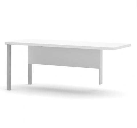 72W Return Table with Metal Legs