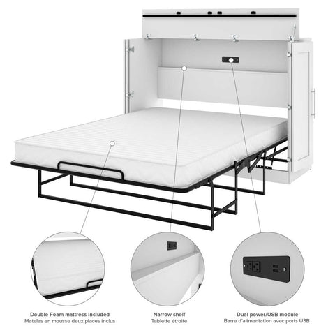 61W Full Cabinet Bed with Mattress