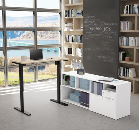 72W L-Shaped Standing Desk