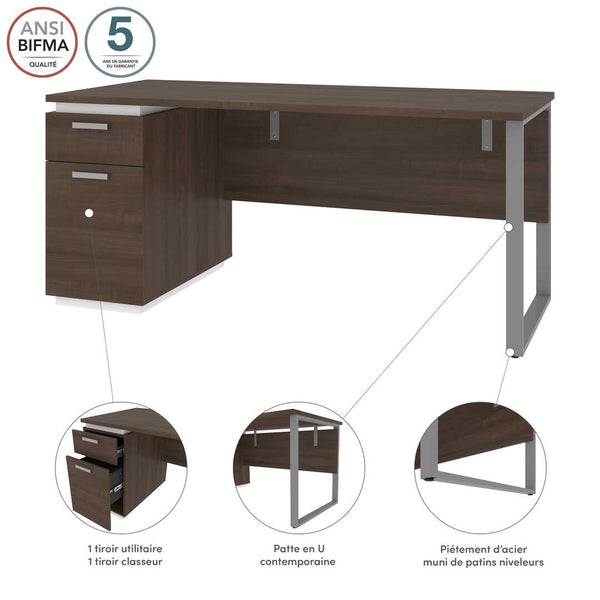 66W Desk with Single Pedestal