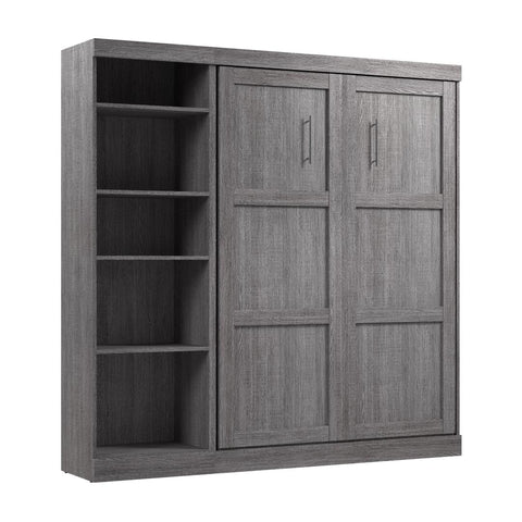 Full Murphy Bed with Shelving Unit (84W)