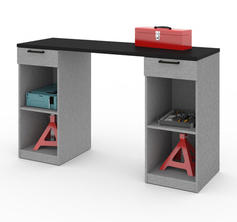 2-Drawer Workbench with Open Storage