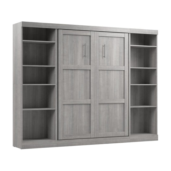 Full Murphy Bed with 2 Shelving Units (109W)