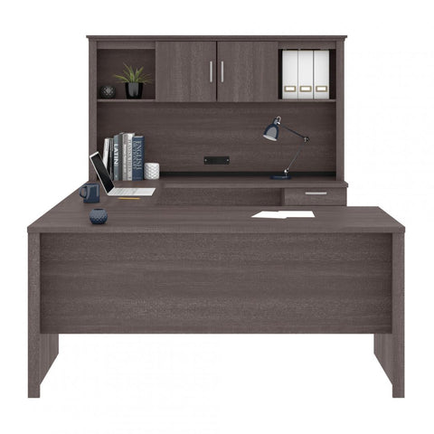 U or L-Shaped Desk with Hutch