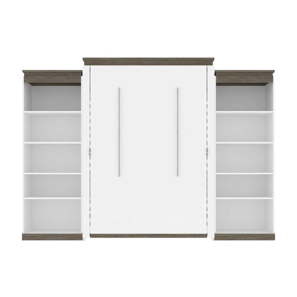 Queen Murphy Bed with Shelves (126W)