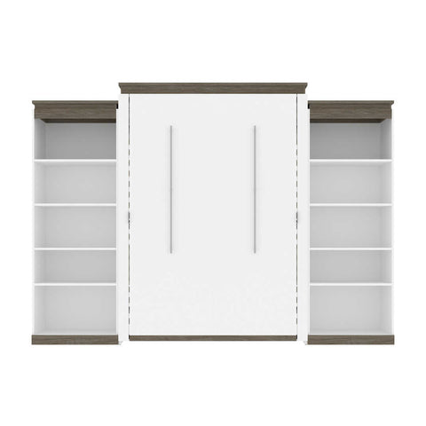 Queen Murphy Bed with Shelves (126W)