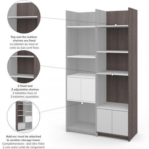 19.5“ Add-on narrow shelving unit