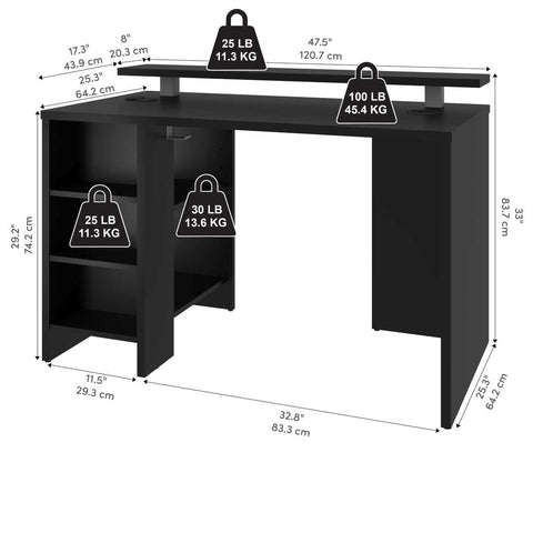 48W Gaming Desk