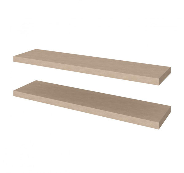 Set of 48W x 12D Floating Shelves