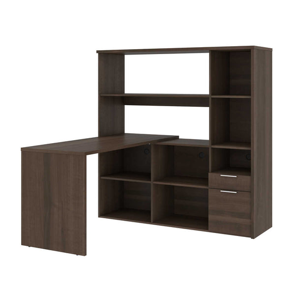 60W L-Shaped Desk with Storage