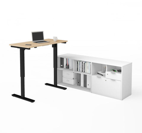 72W L-Shaped Standing Desk